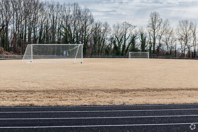 Paisley IB Magnet School features a track and soccer field.