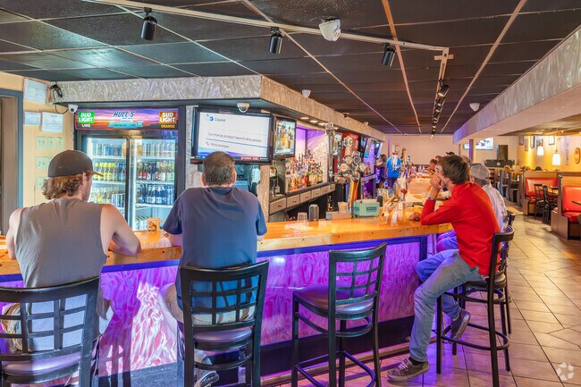 Hull's Landing in Wolf Township has a full sized bar with plenty of TVs to watch sports.