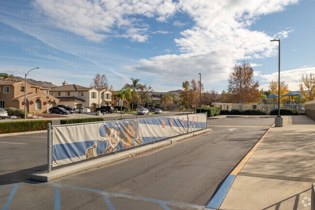 La Jolla Elementary School in Moreno Valley has a dedicated student drop-off zone.