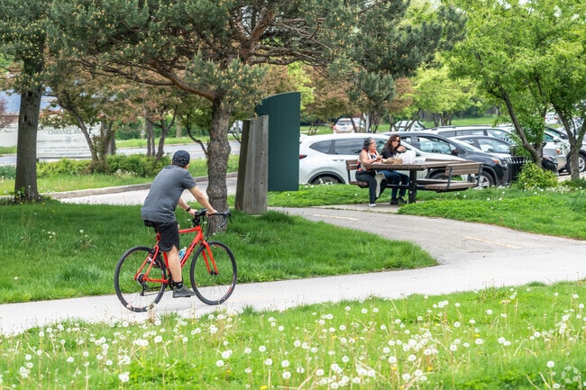 The Northshore Channel Bike Trail features miles of mellow biking paths in West End.