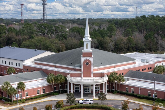 The entrance of the Fernandina Beach Christian Academy.