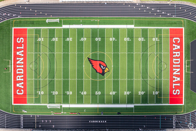 Coon Rapids High School features a turf football stadium