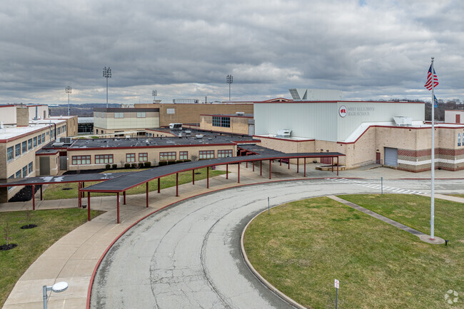 West Allegheny Senior High School serves grades 9-12 with a student-teacher ratio of 16 to 1.