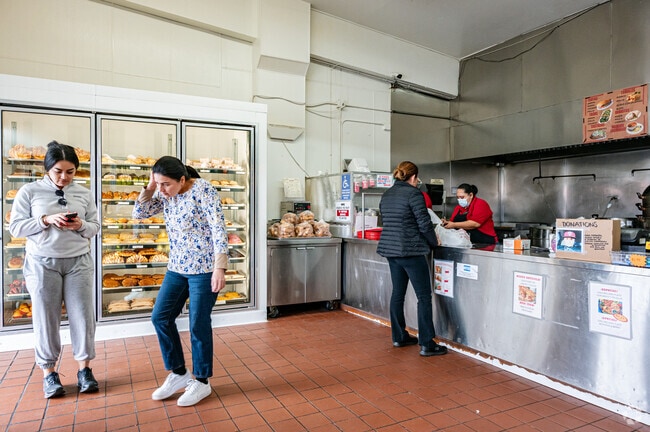 Residents enjoy picking up freshly baked goods at Lesley Bakery 2.
