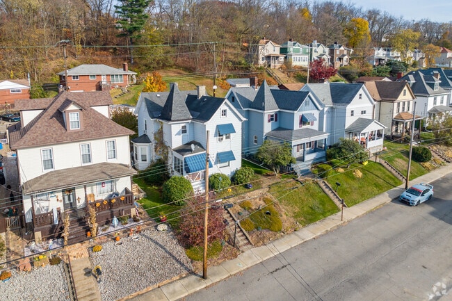 Single homes line the streets of Freedom.