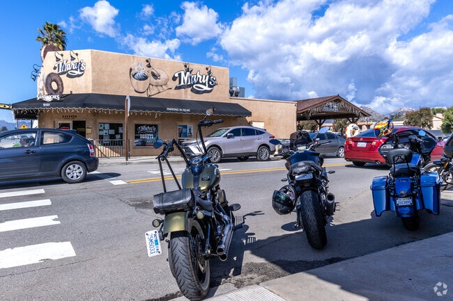 Bikers enjoy the atmosphere at Eastbound Bar & Grill near Winter Gardens.