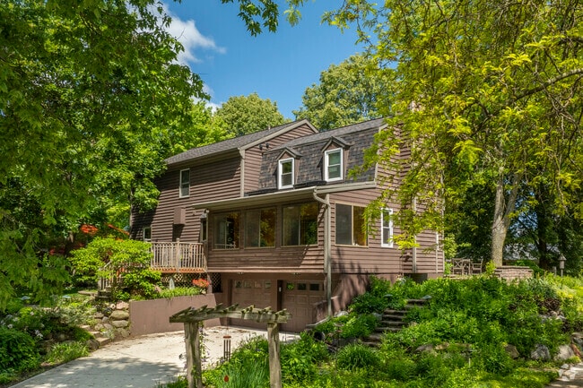 Dutch Colonial houses are some of the more unique styles found in Lerdahl Park.