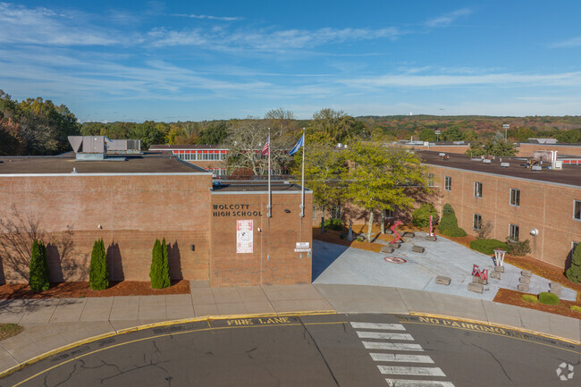 Wolcott High School provides a public education to students in the Waterbury area of Wolcott.