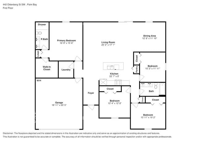 442 Oldenberg St SW, Palm Bay, FL 32908 - photo 2