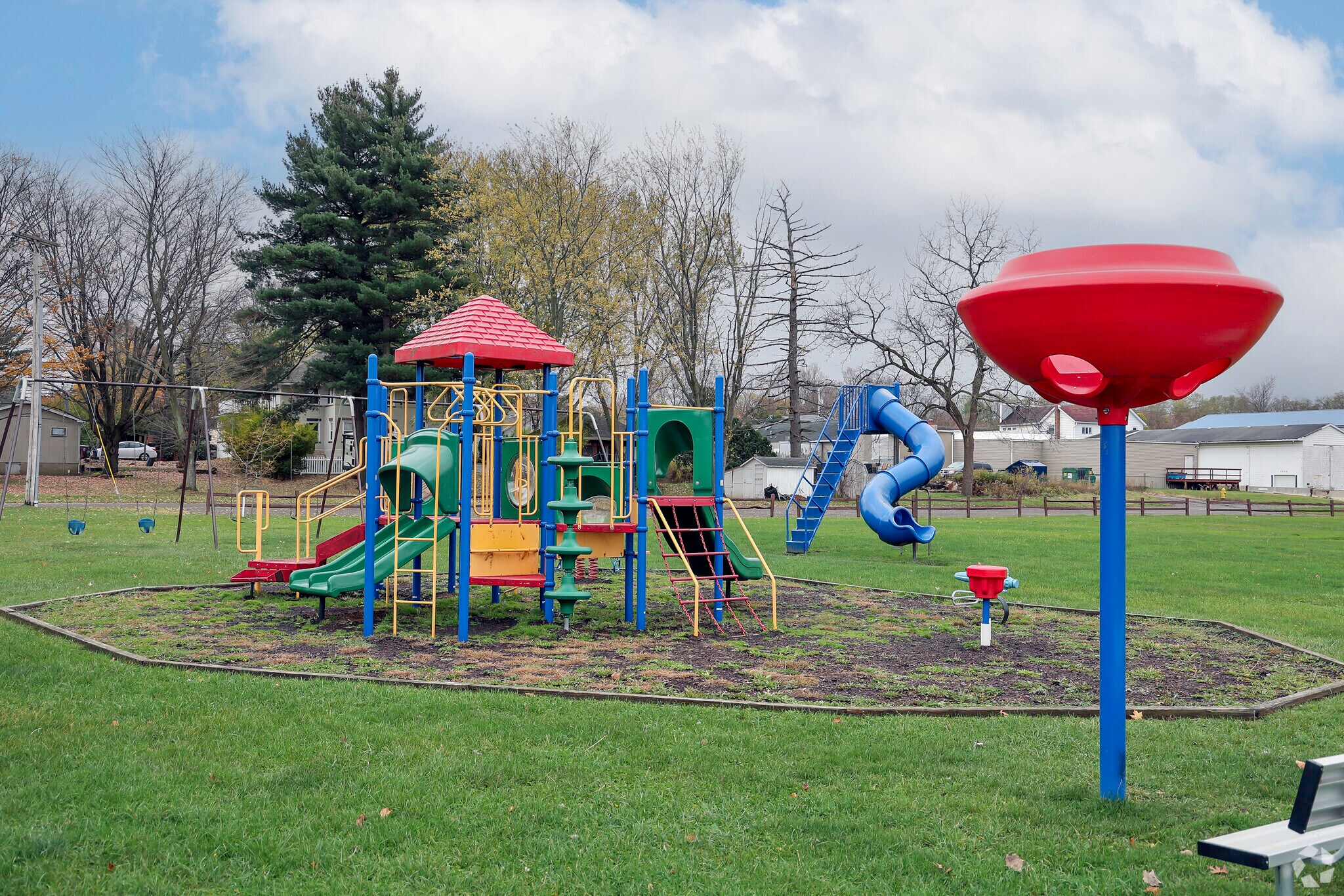 On a sunny the children of the Eden community love to meet and play here.