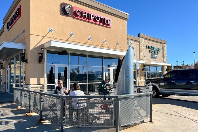 Enjoy a burrito and chips at Chipotle just around the corner from Sapphire Pointe.