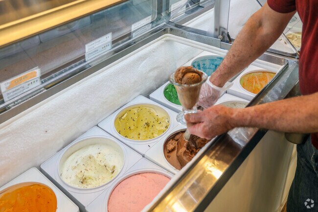 Brics is a popular place for ice cream near the Delaware Trails neighborhood.