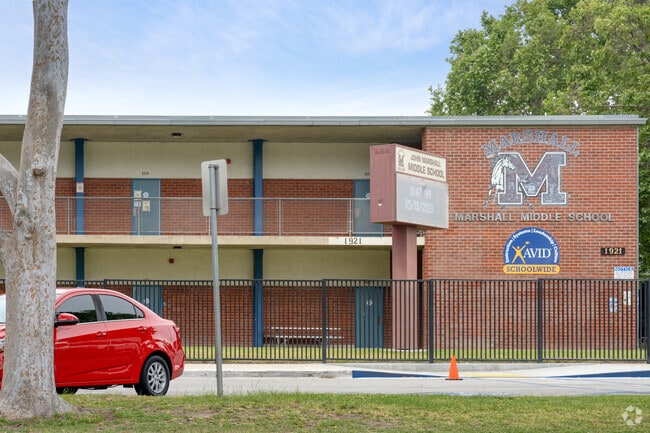 John Marshall Middle School serves students in the Pomona Unified District.