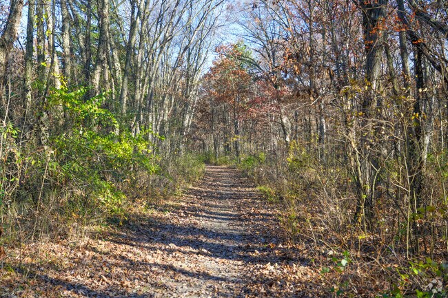 Hiking paths in nature preserves can be found throughout Leroy.