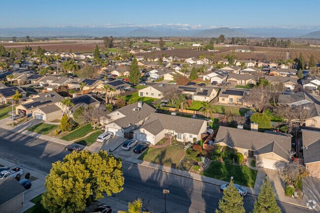 Hazy skies can often obscure the mountain views from Sanger.
