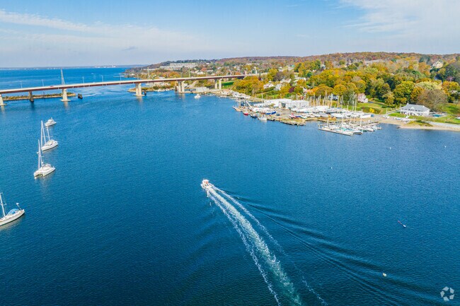 Even later in the season, there is always a boat out on the water in Tiverton.