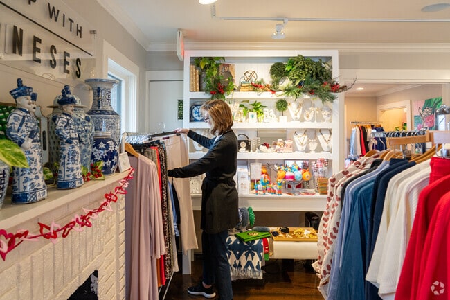 Keeping up with the Joneses is a charming boutique specializing in Women's clothes and gifts.