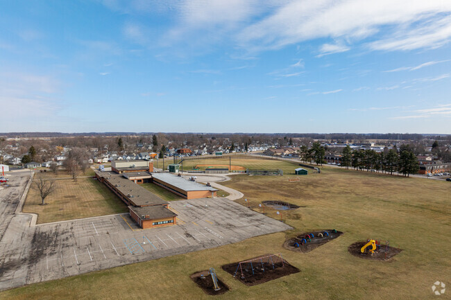 Sunnyside Elementary School has a large outdoor play area.