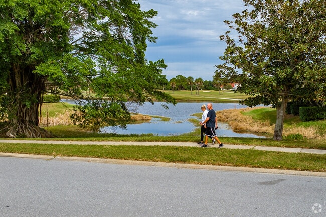 Bayou Club has beautiful sidewalks throughout, for a brisk afternoon walk.
