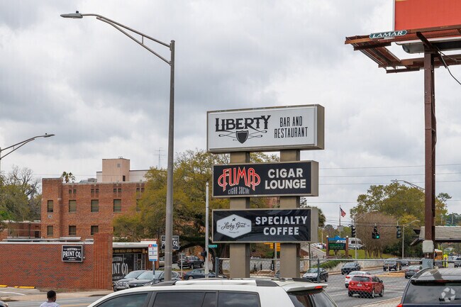 Monroe St borders the north side of Levy Park and offers plenty of dining and shopping.