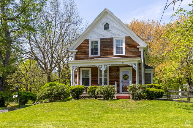 A traditional New Englander style home in the Ayer Village neighborhood.