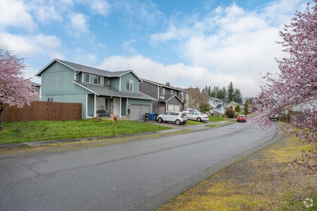 Suburban residential streets are generally quiet in Frederickson.