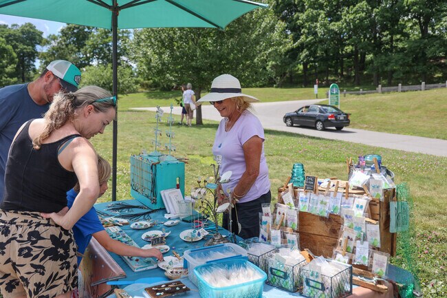 Local Loveitts Field vendors show off their crafts at Fort Williams Park.