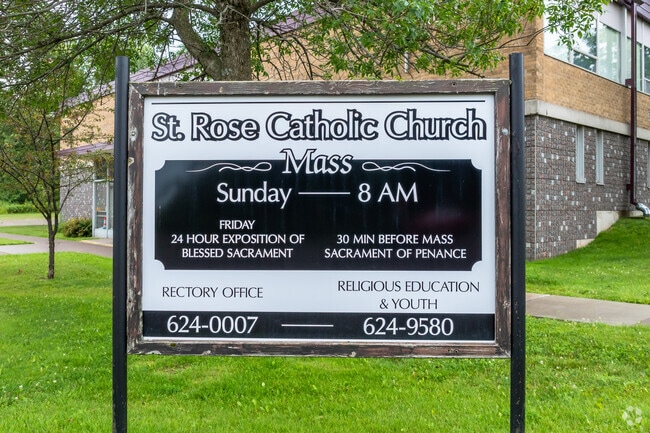 St. Rose School is associated with St. Rose Catholic Church.