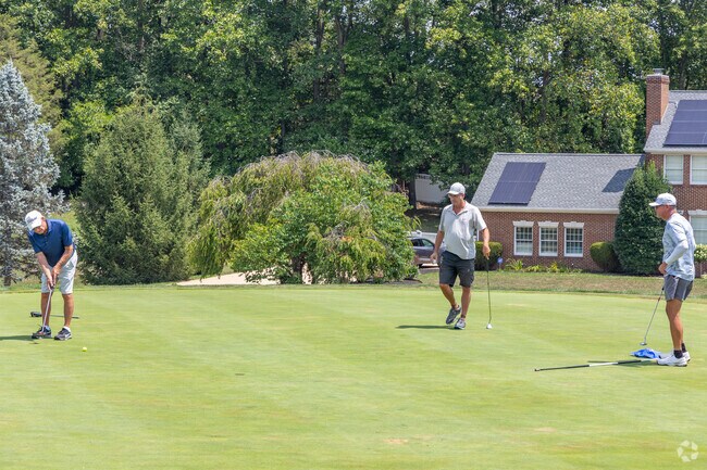Golfers of Massanetta Springs can enjoy three 9-hole courses at Lakeview Golf Club.