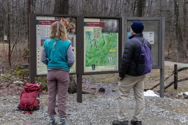 Laurel Summit State Park features hiking trails near Lincoln.