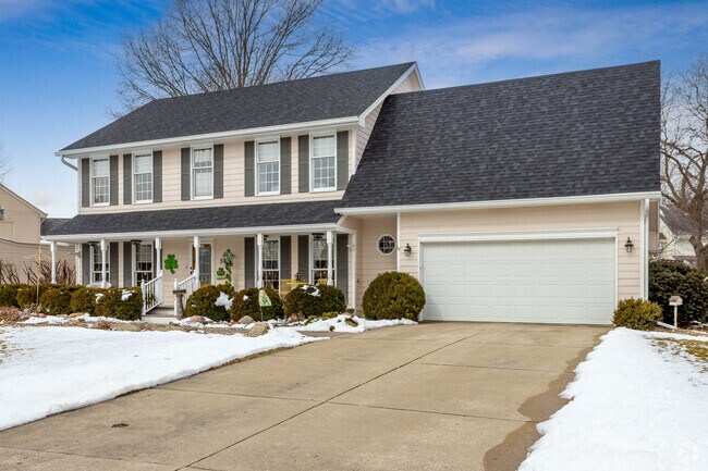Central Johnston homes often adorn two car garages.