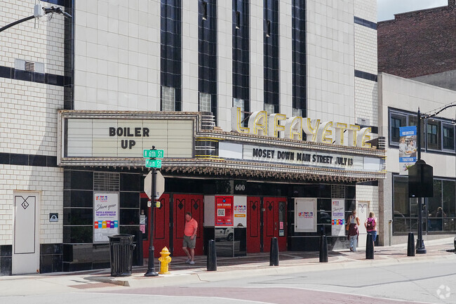 The Lafayette Theatre is a historic landmark near Lincoln.