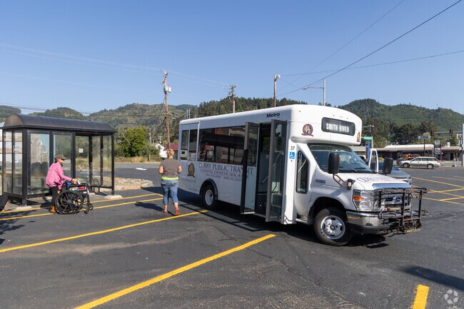 Gold Beach is is connected to therest of the Oregon Coast by the Coastal Express Bus service.