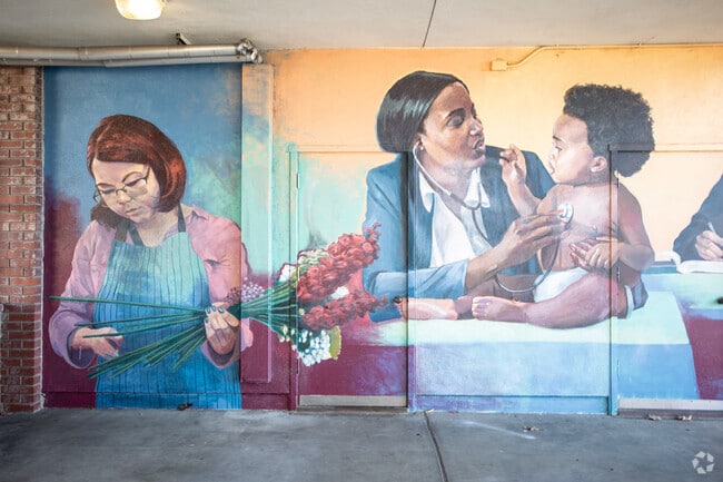 Brenkwitz High School has several murals to brighten up campus.