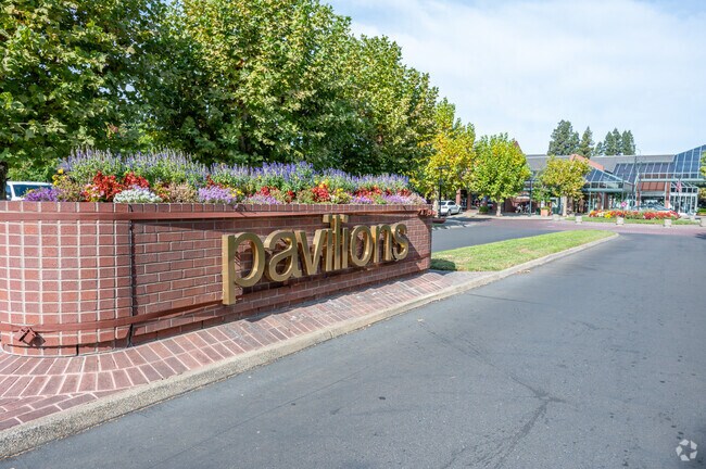 Shop and dine at the Pavilions in Woodside.