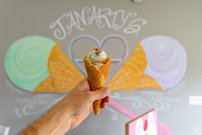 Janarty's ice cream shop serves handmade ice cream in Smyrna.