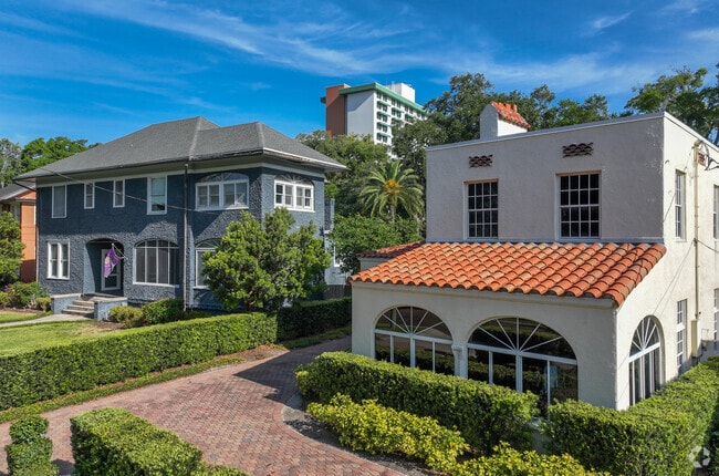 Lake Cherokee sees a mix of home types like Spanish Revival and Colonial.