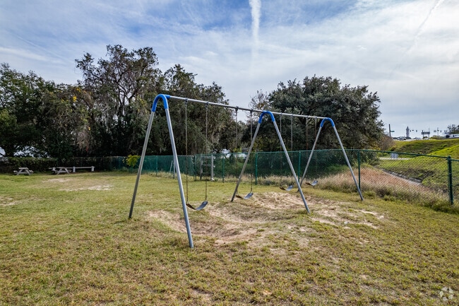 Kids love to play on the swings at New Hope Christian Academy in Clermont.