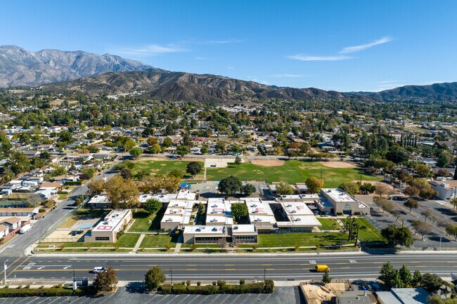 Views of the large, expansive campus at Inland Leaders Charter School.