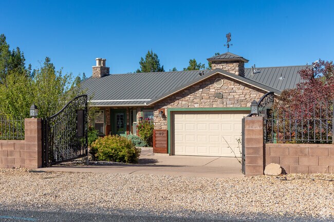 Contemporary single-story homes mix with custom two-story builds.