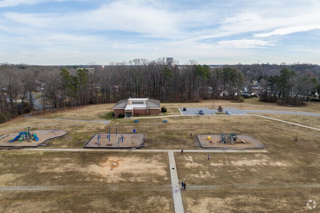 Kids love the playground at Hunter Elementary School.