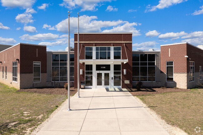 The entrance to North Elementary School.