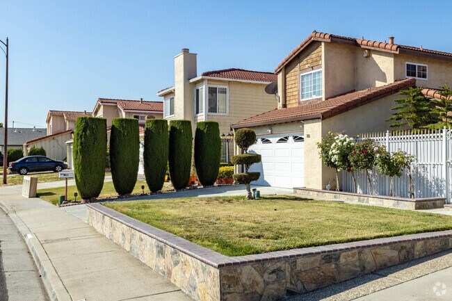 You will find unique landscaping throughout the neighborhood.