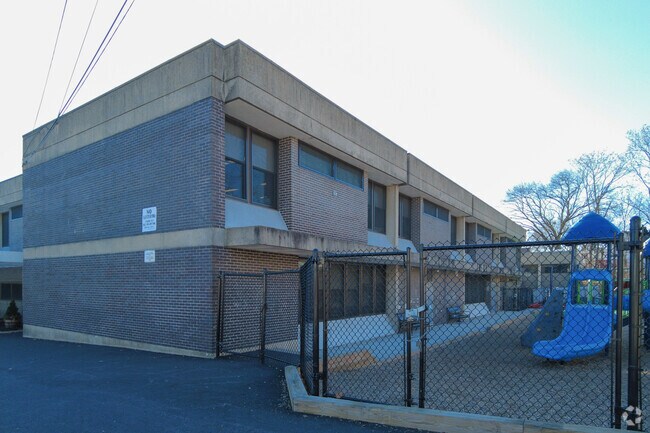 James F. Hennessey School has two stories to accommodate its students.