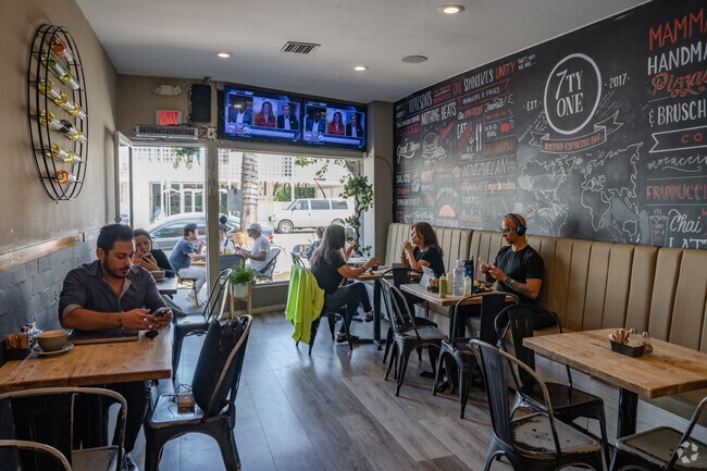 There are plenty of shopping and dining options in the neighborhood.