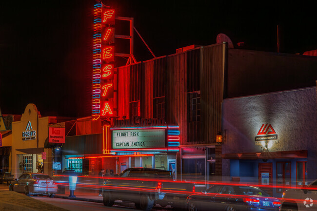 Fiesta Theater on Main Street is the lone theater in Cortez, still showing new movies.