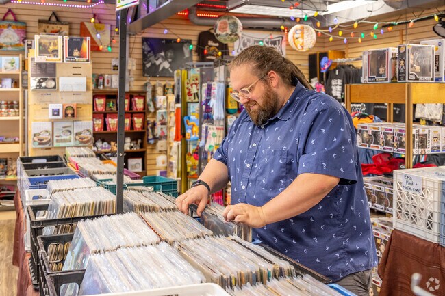 Culture Shock is a fun records store that also sells unique gifts near Jackson Oaks.
