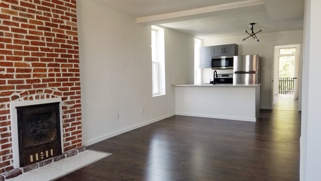 Great Room Looking Towards the Kitchen and Bedroom