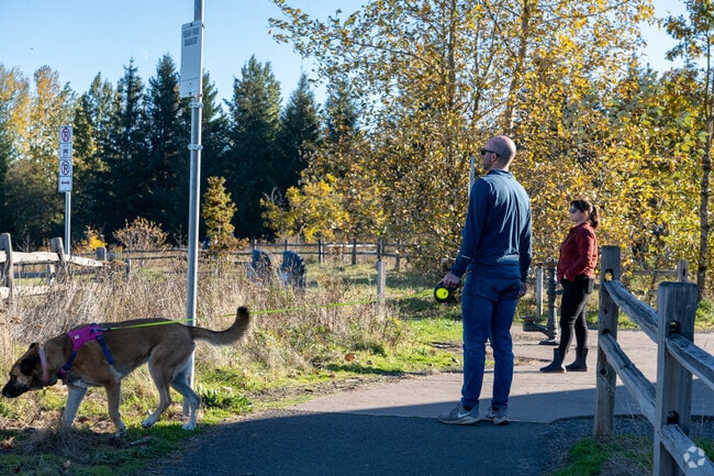 Residents of the Centennial neighborhood enjoy many different locations to walk their dogs.