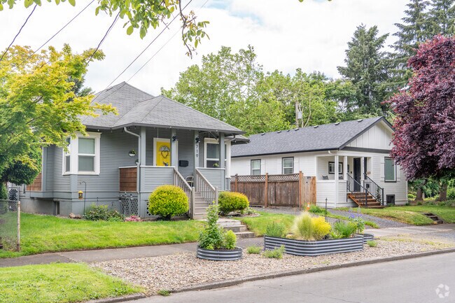 Residents of the Hough neighborhood often plant gardens in raised flower beds.